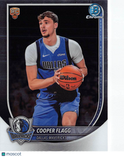 2025-26 Bowman Chrome Cooper Flagg Rookie RC #BCV-1 Dallas Mavericks