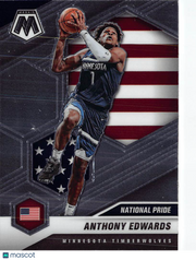 2020-21 Panini Mosaic Anthony Edwards Rookie #252 Minnesota Timberwolves