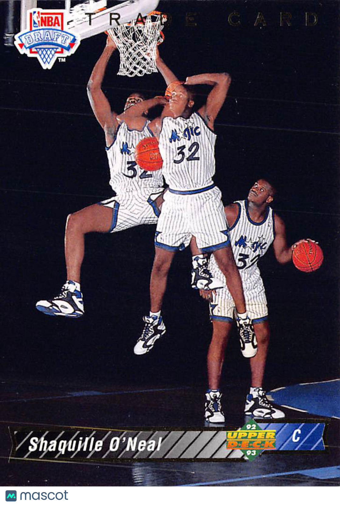 1992-93 Upper Deck Shaquille O'Neal Rookie #1b Orlando Magic