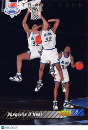 1992-93 Upper Deck Shaquille O'Neal Rookie #1b Orlando Magic