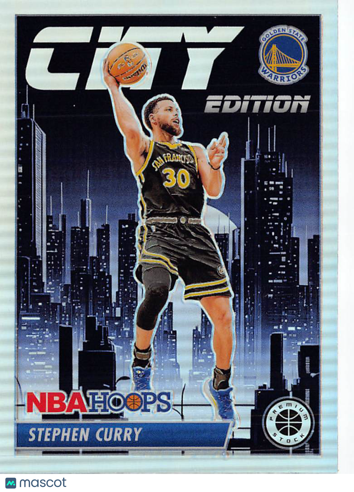 2023-24 Panini NBA Hoops Premium Stock Stephen Curry Silver #30 Warriors