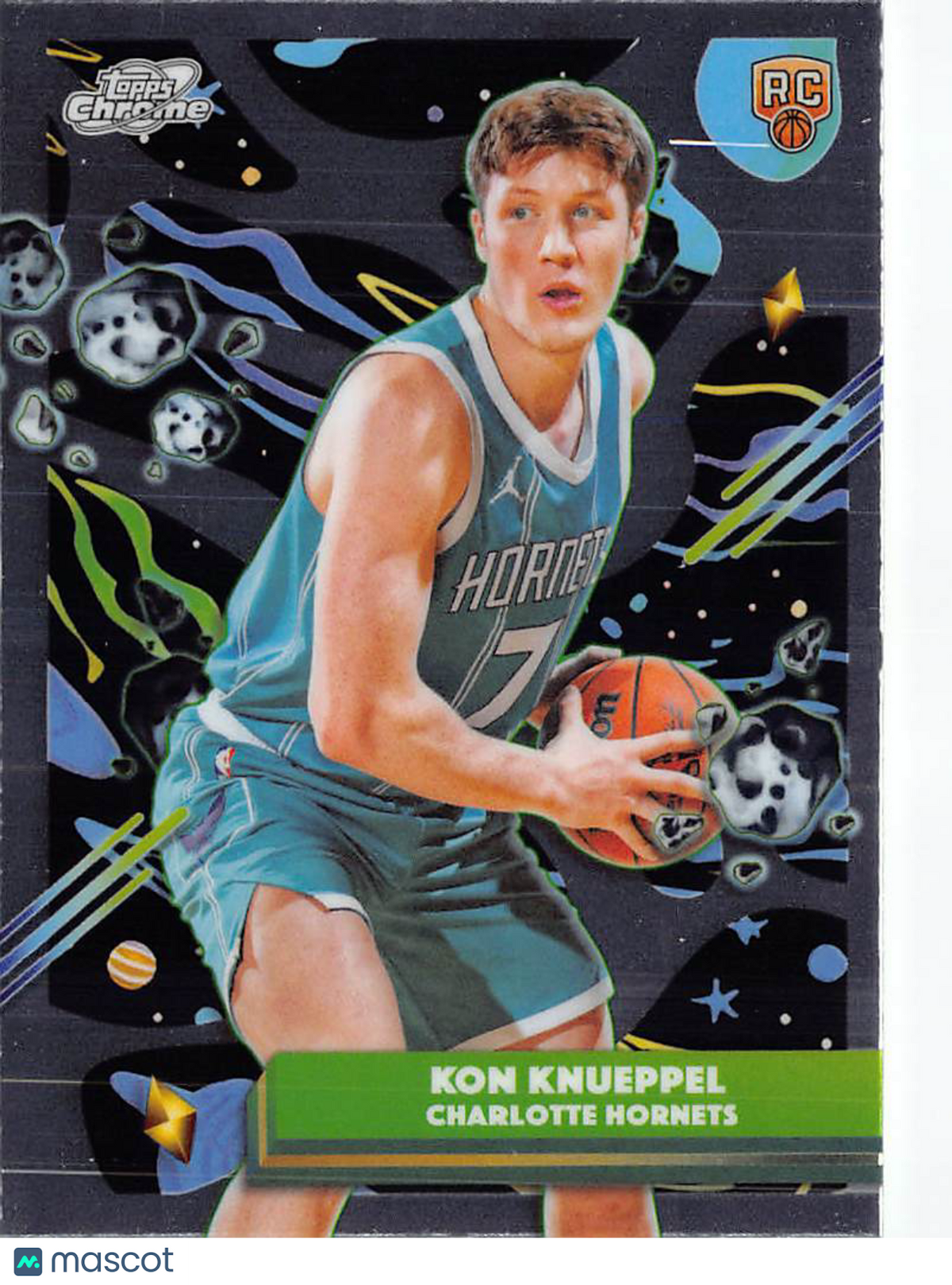 2025-26 Topps Chrome Kon Knueppel Rookie RC #197 Charlotte Hornets