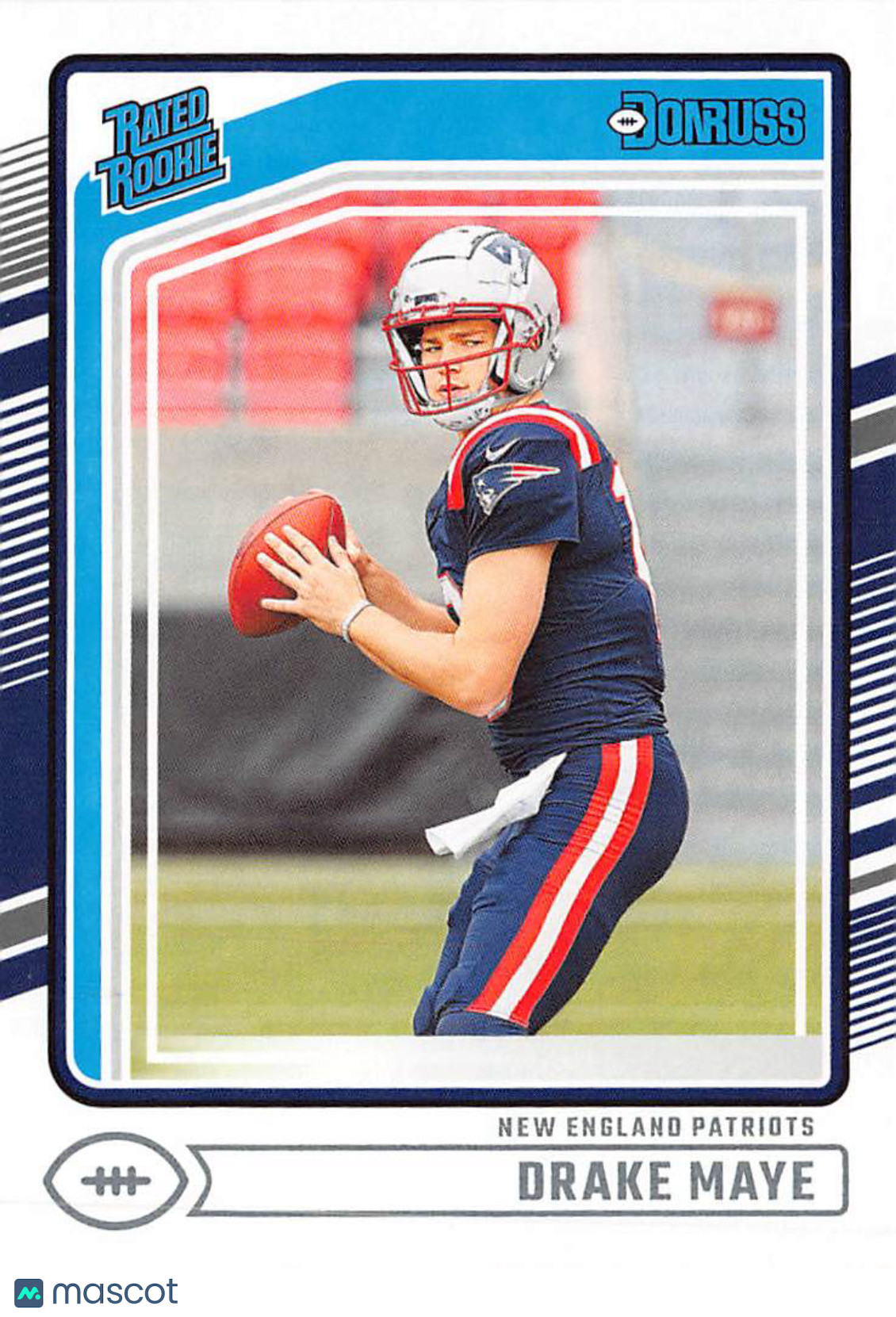 2024 Panini Donruss Drake Maye Rated Rookie #379 New England Patriots