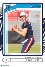 2024 Panini Donruss Drake Maye Rated Rookie #379 New England Patriots