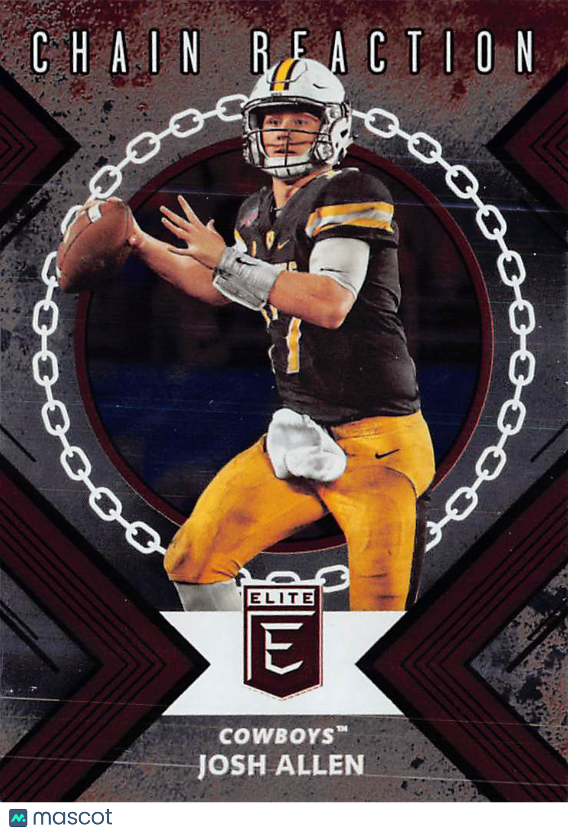 2018 Panini Elite Draft Picks Josh Allen Chain Reaction Rookie #2 Wyoming