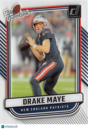 2025 Panini Clearly Donruss Drake Maye The Rookies #3 New England Patriots