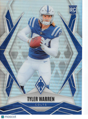 2025 Panini Phoenix Football Tyler Warren Silver Rookie RC #185 Colts