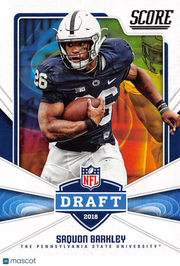 2018 Panini Score Saquon Barkley Draft Rookie #6 Penn State Nittany Lions