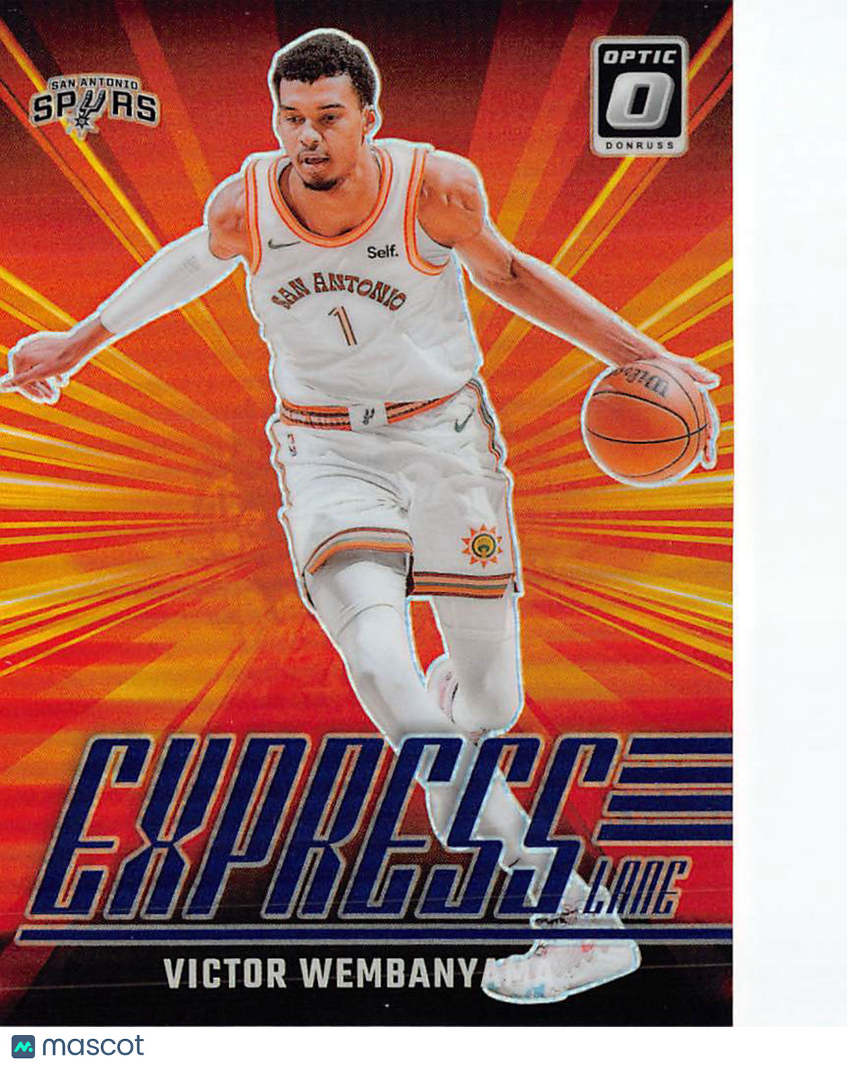2024-25 Optic Donruss Express Lane Victor Wembanyama Purple #19 Spurs