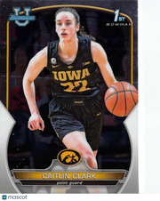 2023-24 Bowman University Caitlin Clark Rookie #50 Iowa Hawkeyes