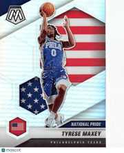 2020-21 Mosaic Tyrese Maxey Silver Rookie #259 Philadelphia 76ers