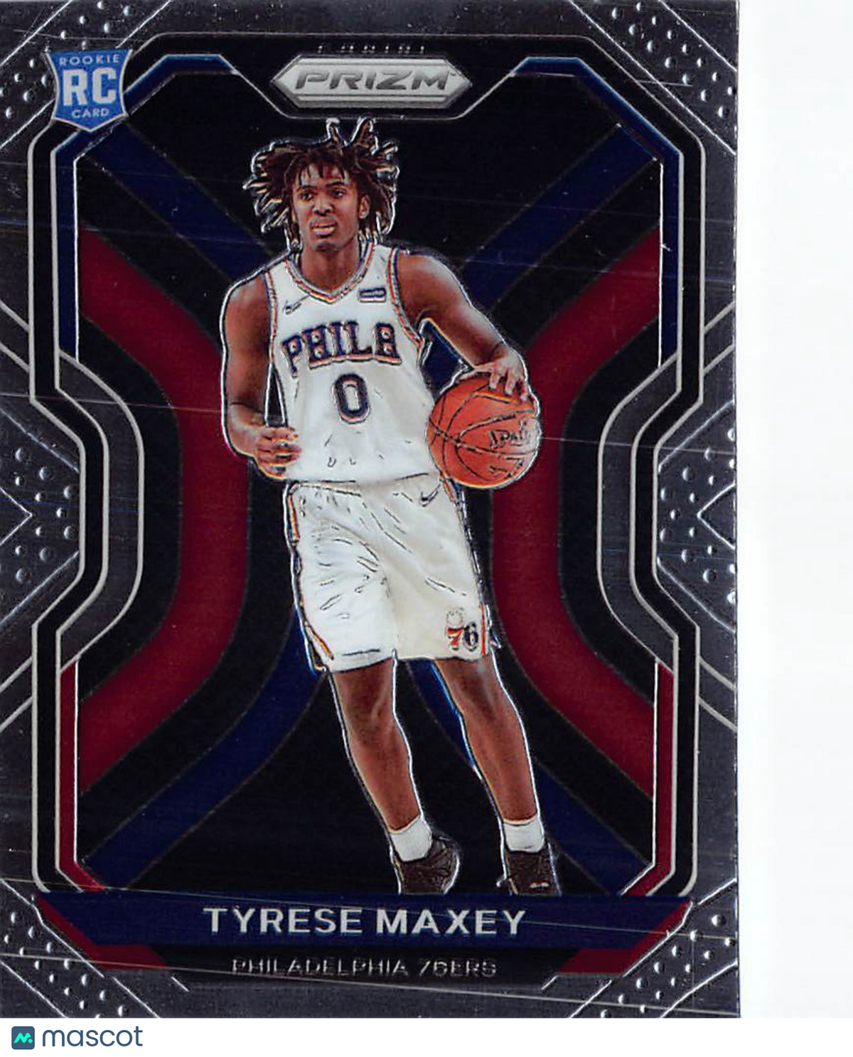 2020-21 Panini Prizm Basketball Tyrese Maxey Rookie RC #256 Philadelphia 76ers