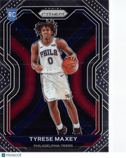 2020-21 Panini Prizm Tyrese Maxey Rookie RC #256 Philadelphia 76ers