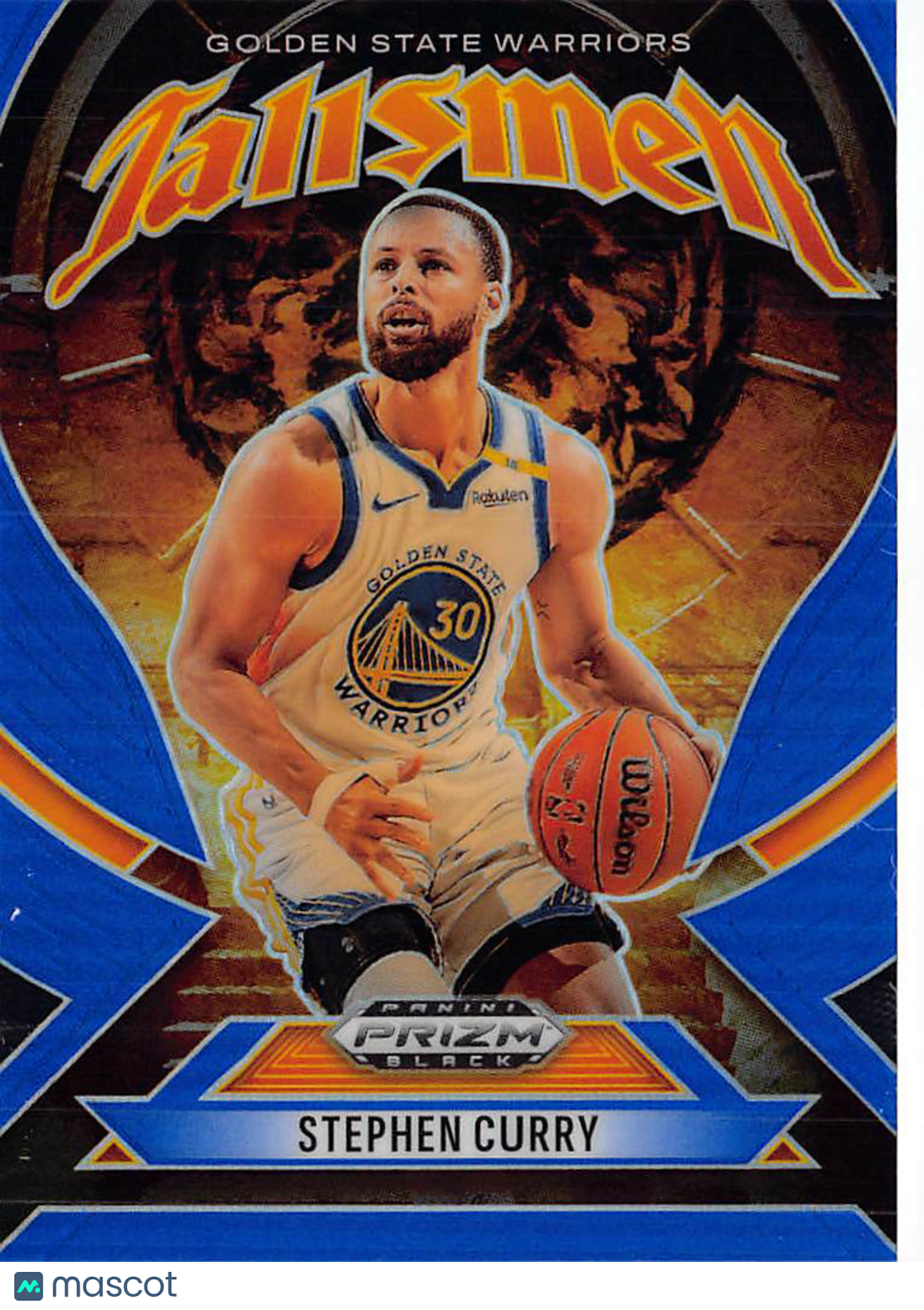 2024-25 Panini Prizm Black Talismen Stephen Curry Blue #7 Golden State Warriors