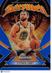 2024-25 Panini Prizm Black Talismen Stephen Curry Blue #7 Golden State Warriors