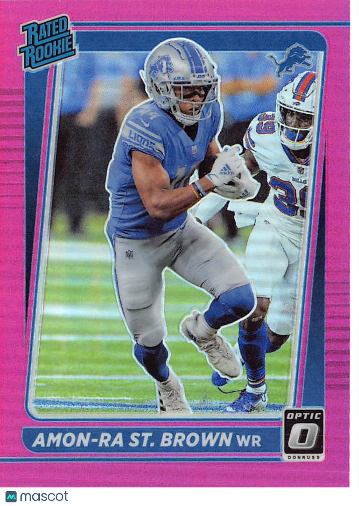 2021 Panini Donruss Optic Amon-Ra St. Brown Pink Rated Rookie #228 Lions