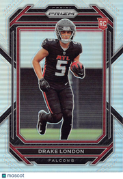 2022-23 Panini Prizm Football Drake London Silver Rookie RC #308 Atlanta Falcons