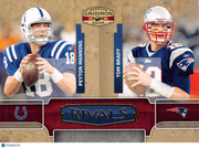 2008 Donruss Gridiron Gear Tom Brady Peyton Manning Rivals /500 #R-2