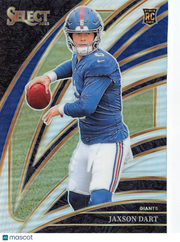 2026 Panini Select Football Jaxson Dart Silver Rookie RC #293 New York Giants