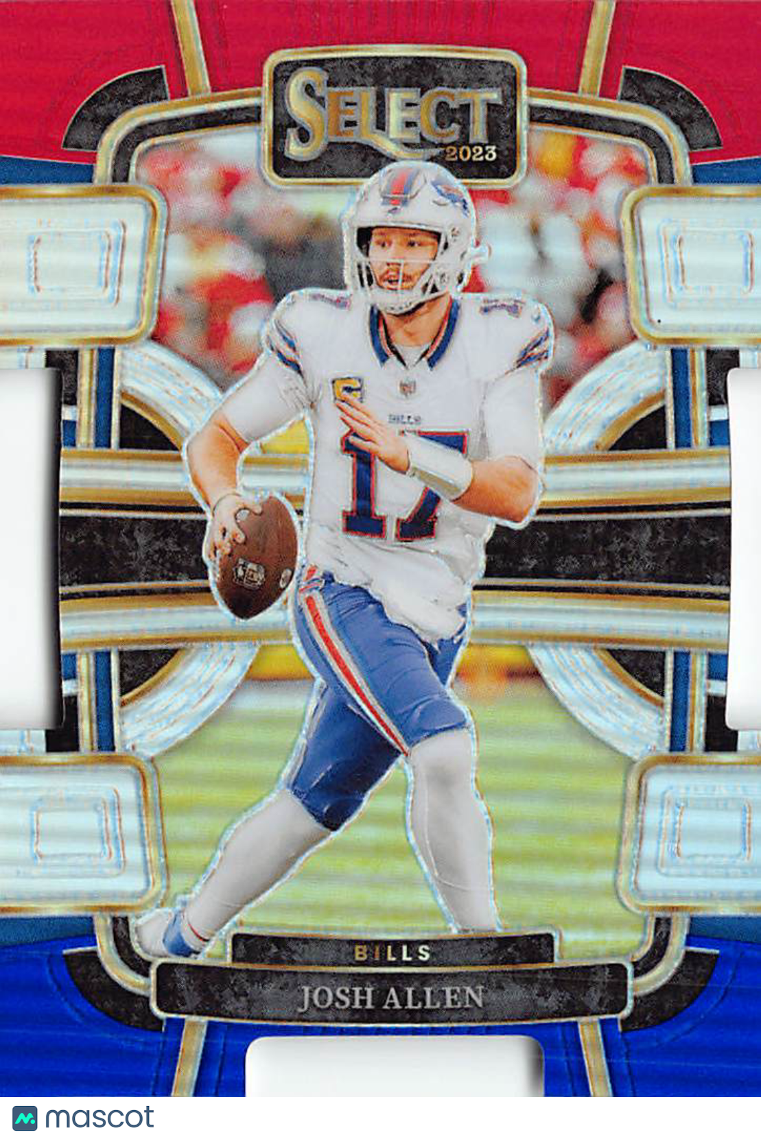 2023 Panini Select Josh Allen Red Blue Die-Cut #13 Buffalo Bills
