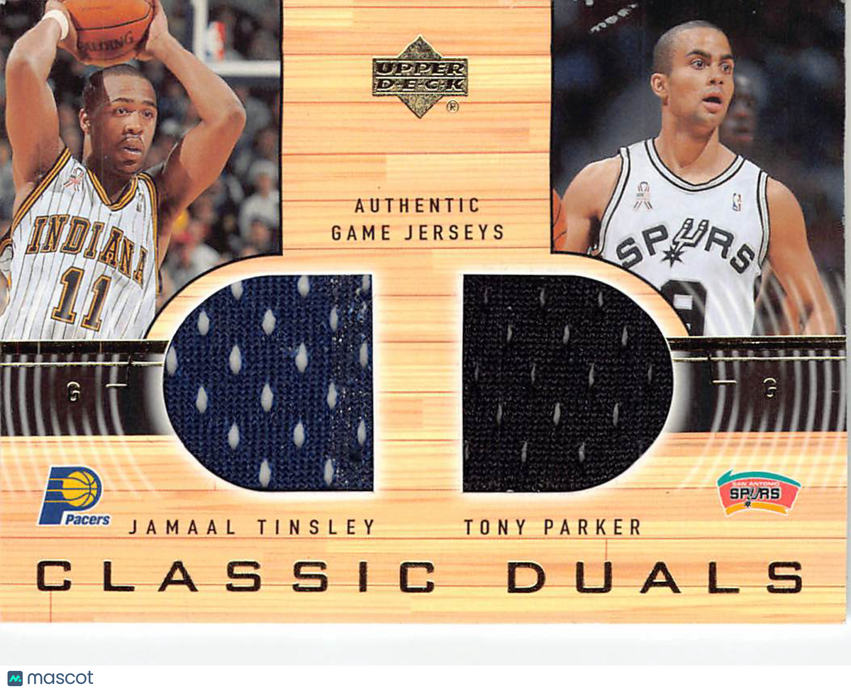 2002-03 Upper Deck Tony Parker Jamaal Tinsley Classic Duals Patch #JT/TP