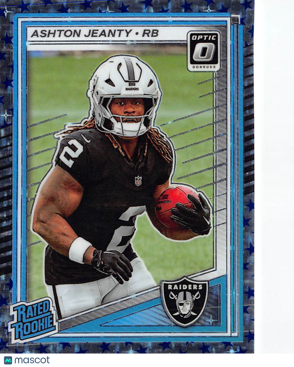 2025 Panini Donruss Optic Ashton Jeanty Stars Rated Rookie Card #202 Raiders
