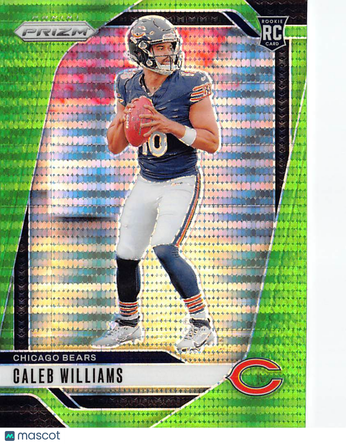 2024 Panini Prizm Football Caleb Williams Green Pulsar Rookie RC #301 Bears