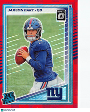 2025 Panini Donruss Optic Football Jaxson Dart Red Pandora Rookie #400 Giants