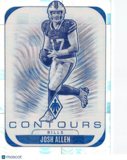 2025 Panini Phoenix Football Josh Allen Pandora Contours /249 #4 Buffalo Bills