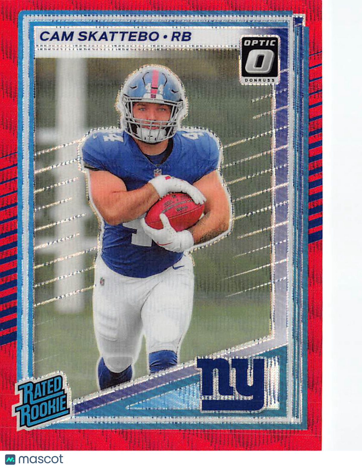2025 Panini Donruss Optic Cam Skattebo Red Wave Rookie #302 New York Giants