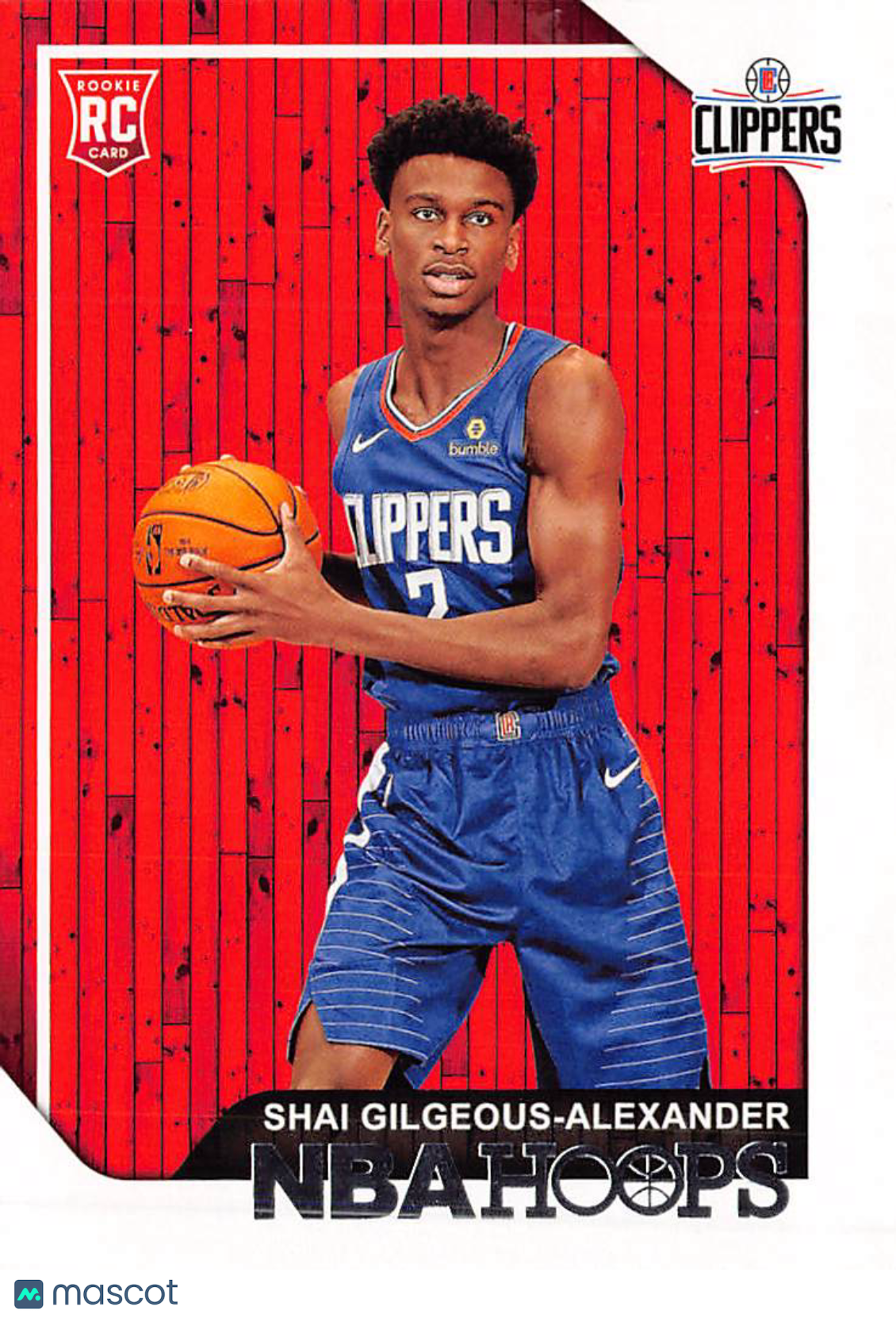 2018 Panini Hoops Shai Gilgeous-Alexander Rookie RC #262 Los Angeles Clippers