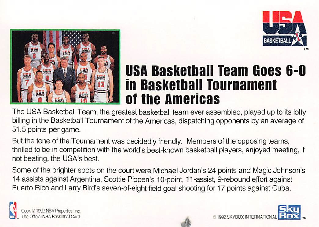 1992 NBA Hoops USA Basketball Team