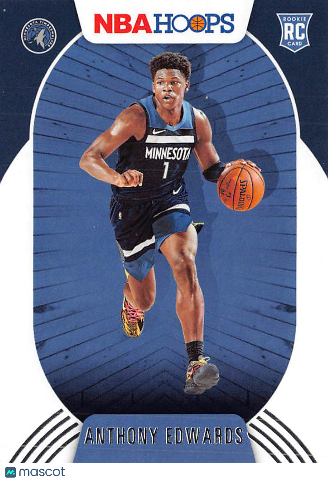 2020 Panini Hoops Anthony Edwards Rookie RC #216 Minnesota Timberwolves