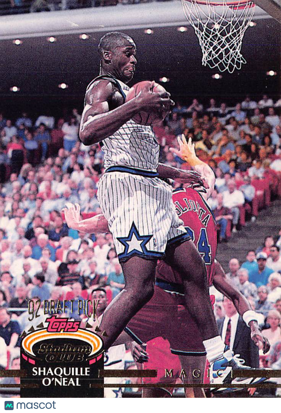 1992-93 Topps Stadium Club Shaquille O'Neal Draft Pick Rookie #247 Orlando Magic