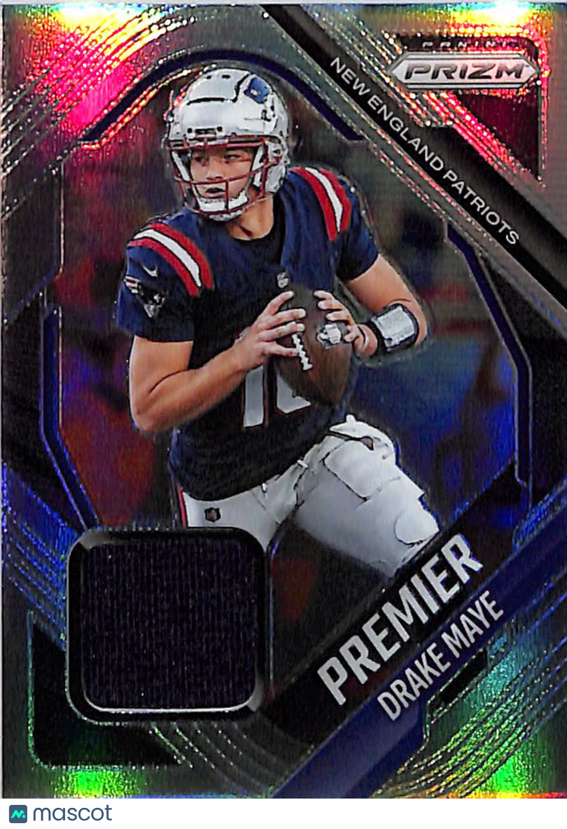 2025-26 Panini Prizm Drake Maye Silver Memorabilia #PJY-DME New England Patriots