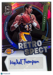 2021-22 Panini Spectra Mychal Thompson Retrospect Auto /99 #RSA-MYT Lakers