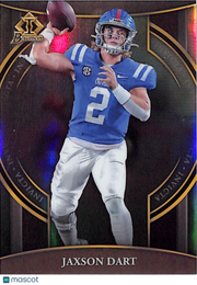2022 Bowman University Chrome Jaxson Dart Invicta Rookie #BI-13 Ole Miss
