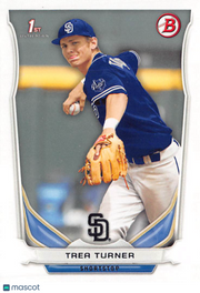 2014 Bowman Draft Trea Turner Rookie #DP10 San Diego Padres