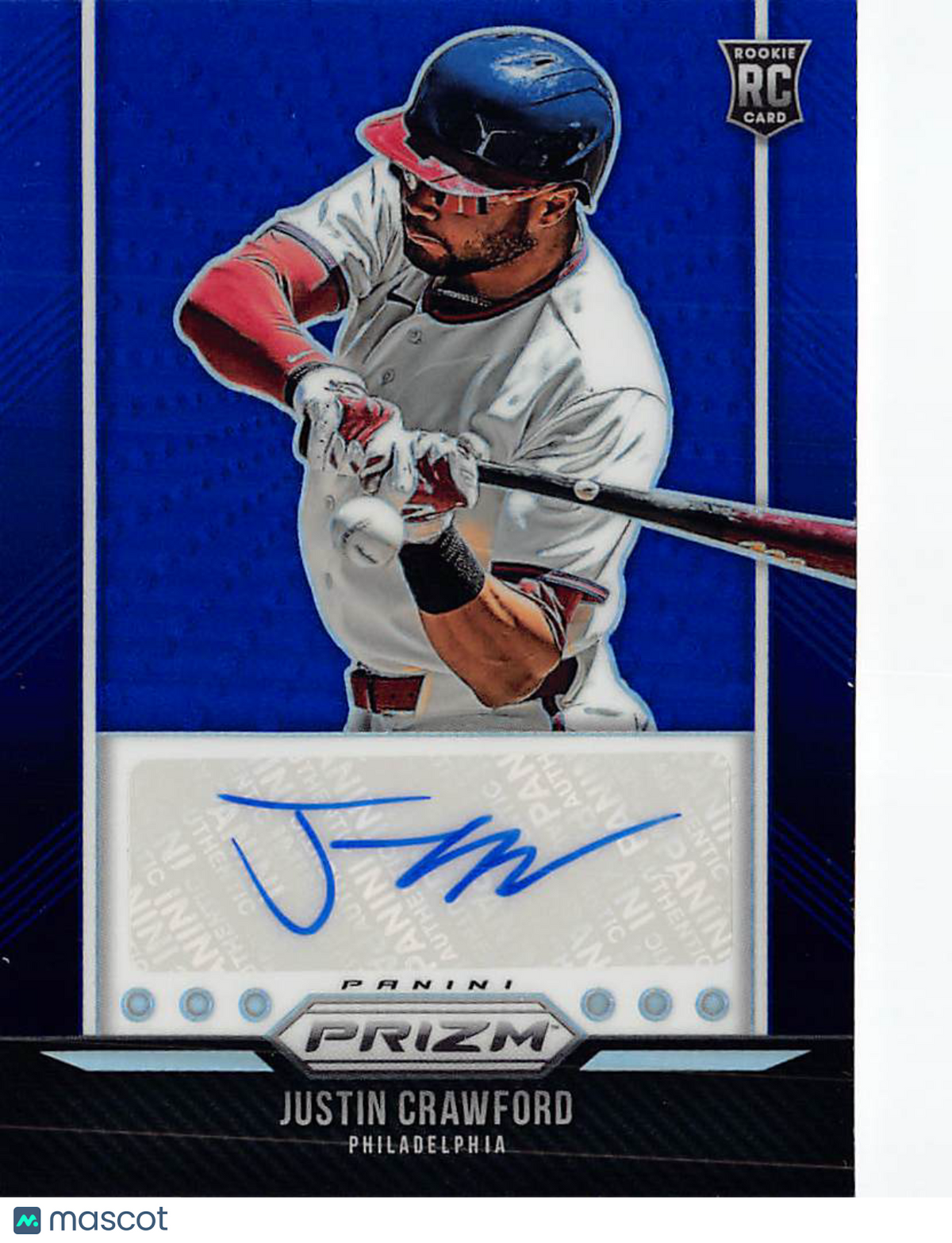 2026 Panini Prizm Baseball Justin Crawford Blue /49 Rookie RC #TBS-JC Phillies