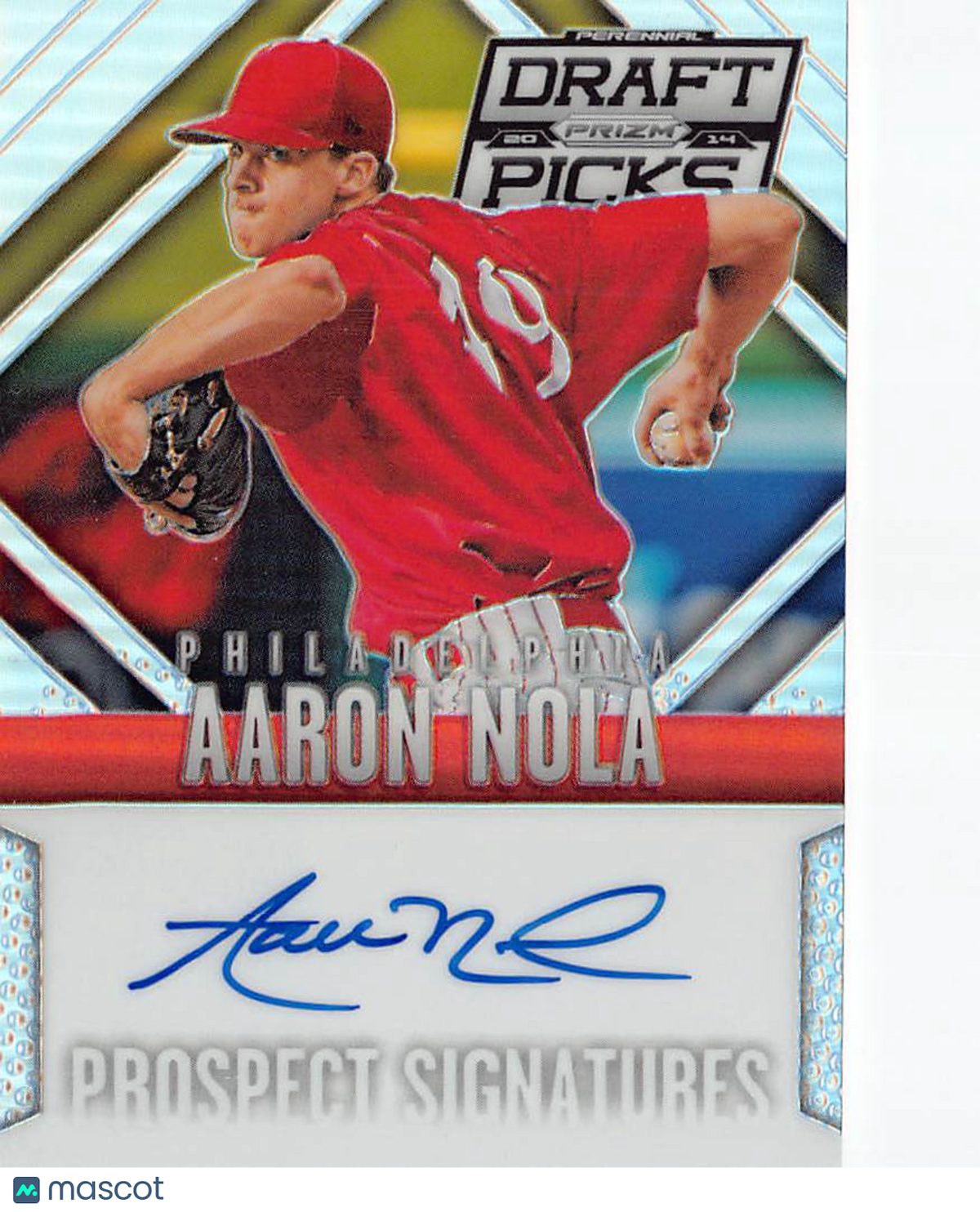 2014 Panini Prizm Perennial Draft Picks Aaron Nola Autograph Rookie #7 Phillies