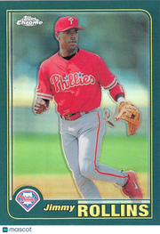 2001 Topps Chrome Jimmy Rollins Retrorefractor #T66 Philadelphia Phillies