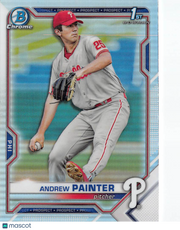 2021 Bowman Draft Chrome Andrew Painter Refractor Rookie #BDC-10 Phillies