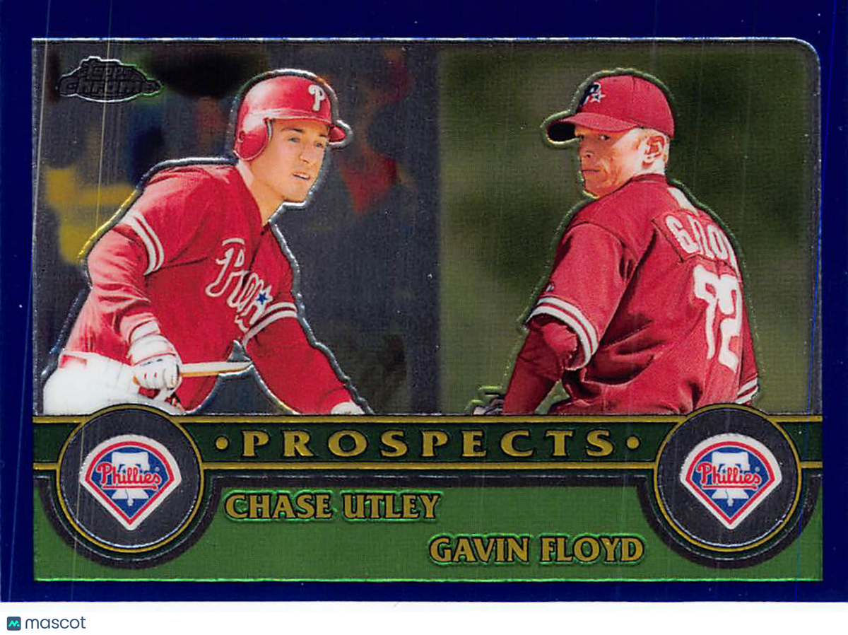2003 Topps Chrome Gavin Floyd Chase Utley Rookie #438 Philadelphia Phillies