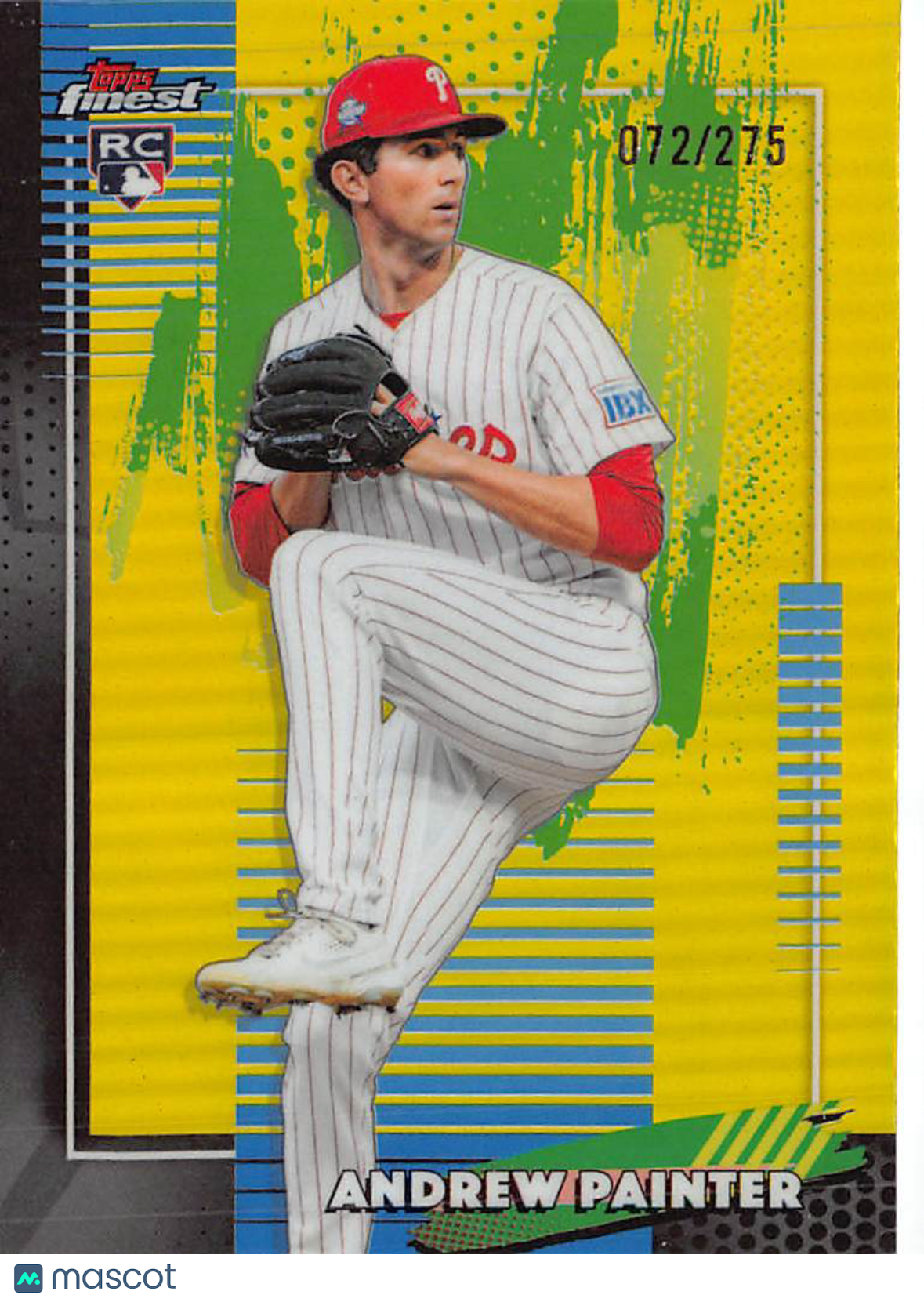 2026 Topps Finest Andrew Painter Yellow Refractor /275 Rookie RC #86 Phillies