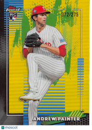 2026 Topps Finest Andrew Painter Yellow Refractor /275 Rookie RC #86 Phillies