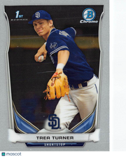 2014 Bowman Chrome Draft Picks & Prospects Trea Turner Rookie #CDP10 Padres