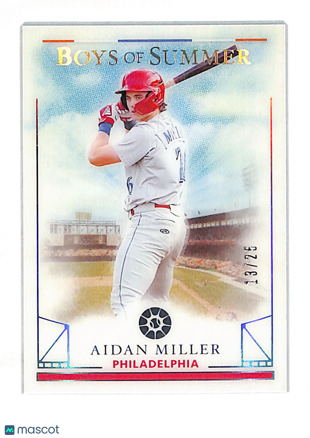 2024 Panini Boys of Summer Aidan Miller /25 #22 Philadelphia Phillies