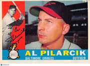 1960 Topps Al Pilarcik Autograph Baltimore Orioles