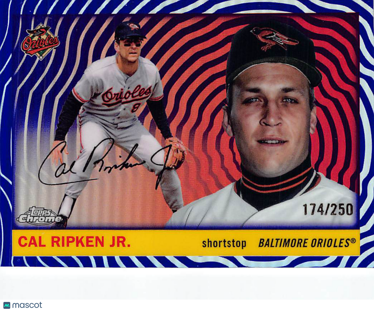 2025 Topps Chrome Platinum Anniversary Cal Ripken Jr. Purple Vibration /250 #305