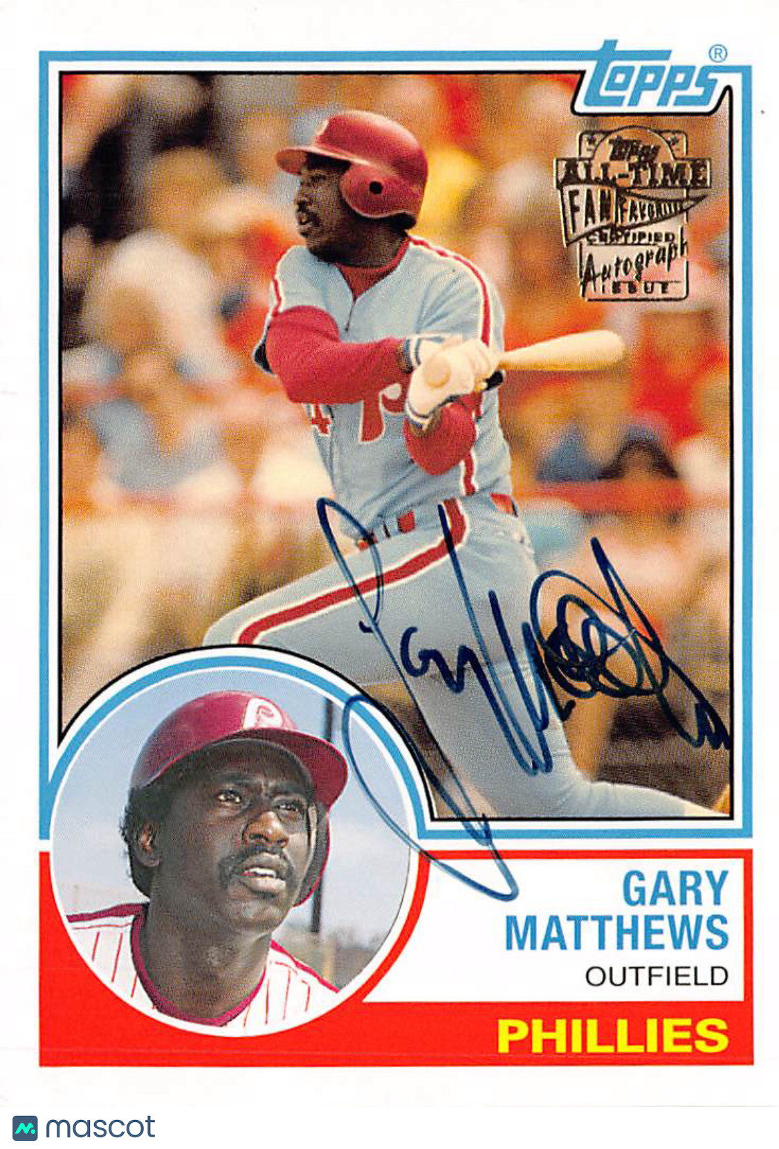 2004 Topps All-Time Fan Favorites Gary Matthews Autograph #FFA-GMA Phillies